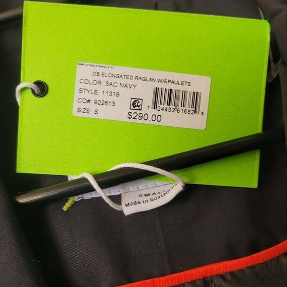 Sam Edelman Classic Trench, Navy - Picture 8 of 9